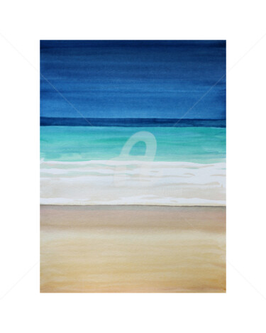 제목이 "Composition colorée…"인 미술작품 Eric Winzenried로, 원작, 수채화 판지에 장착됨