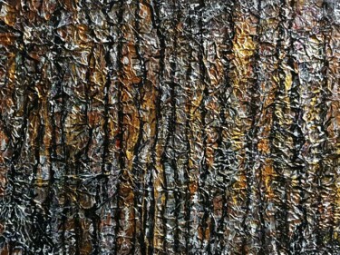Painting titled "Troncs 7" by Alain V, Original Artwork, Acrylic