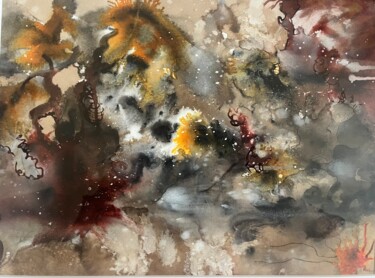 绘画 标题为“Constellation” 由Ghislaine Rimmen-Mohl, 原创艺术品, 墨
