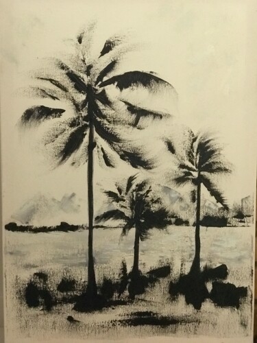 绘画 标题为“lE PALME?” 由Irina Santini, 原创艺术品, 油 安装在木质担架架上