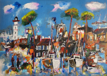 Peinture intitulée "Colorer chaque gout…" par Muriel Cayet, Œuvre d'art originale, Acrylique