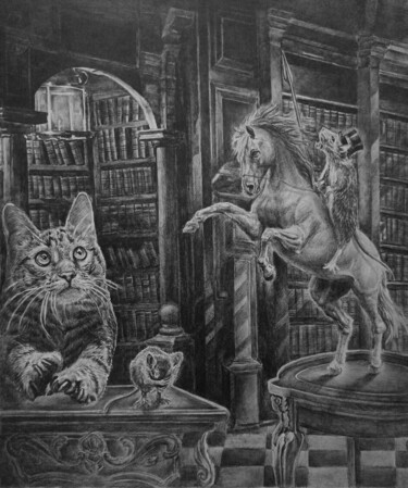 The Night Story 图画 标题为“The Night Story” 由Dmitry Selivanov, 原创艺术品, 铅笔