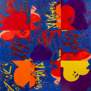 "Blossom -100 Salute…" başlıklı Tablo Jianfei Yuan tarafından, Orijinal sanat, Akrilik