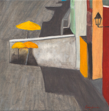 Peinture intitulée "COVID19.1.20" par Paolo Campogrande, Œuvre d'art originale, Huile Monté sur artwork_cat.