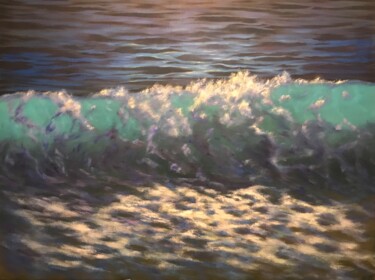 Painting titled ""Eternal Serenity:…" by Irina Gauss, Original Artwork, Oil Mounted on Wood Stretcher frame