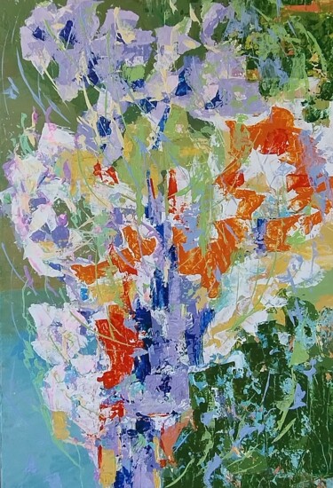 Painting titled "Spring" by Elena Popa, Original Artwork, Acrylic