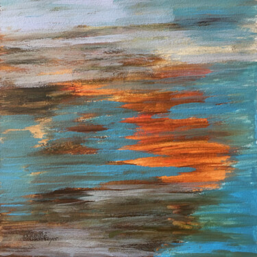 Peinture intitulée "Souvenir de l'océan" par Camille Rouschmeyer, Œuvre d'art originale, Acrylique