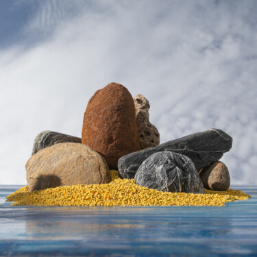 Photographie intitulée "Pollen zen 13" par Gaspard De Gouges, Œuvre d'art originale, Photographie numérique