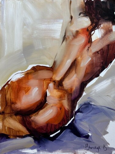 Her Morning "Her Morning" başlıklı Tablo Krystyna Khvostyk tarafından, Orijinal sanat, Petrol