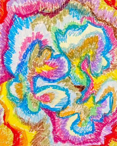 Disegno intitolato "Райские птицы" da Ekaterina Koshmanova, Opera d'arte originale, Pastello