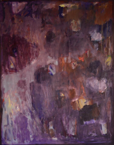 Schilderij getiteld "Above the clouds" door Ihor Melnyk, Origineel Kunstwerk, Olie