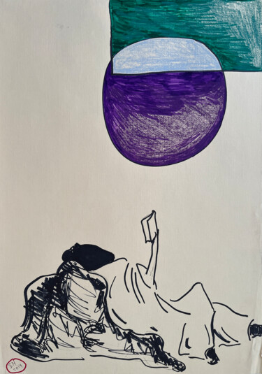 jhyg8 / By the River Piedra I Sat Down and Wept - {$M} 图画 标题为“jhyg8 / By the Rive…” 由Leni Smoragdova, 原创艺术品, 标记