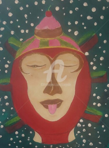 Peinture intitulée "Facetie" par Cegede, Œuvre d'art originale, Acrylique