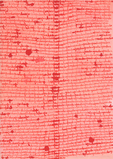 Painting titled "Love series _ Swahi…" by Qin Han, Original Artwork, Ink Mounted on Wood Stretcher frame
