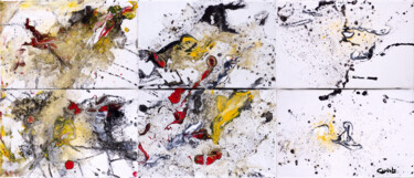 Pittura intitolato "Sister X (polyptyqu…" da Caalista, Opera d'arte originale, Acrilico Montato su Pannello di legno