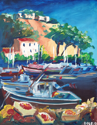 Le sud en lumière Peinture intitulée "Le sud en lumière" par Dole.O, Œuvre d'art originale, Acrylique Monté sur Châssis en bois