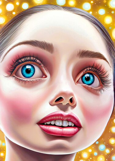 数字艺术 标题为“Mademoiselle Gollum…” 由Mr Patrice, 原创艺术品, 数字油画