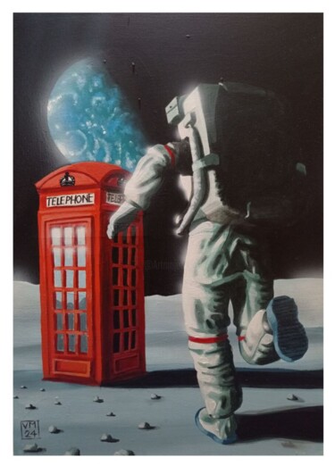 绘画 标题为“London Calling” 由Vincenzo Marino, 原创艺术品, 丙烯