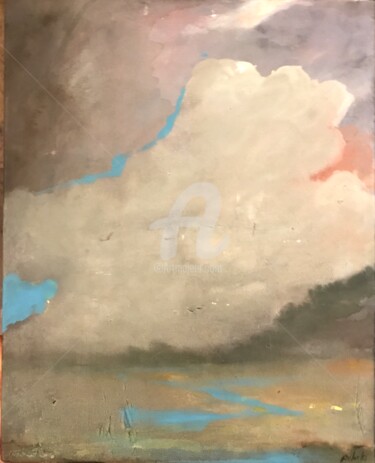 绘画 标题为“Après l'orage” 由Stephanie Rebato, 原创艺术品, 油 安装在木质担架架上