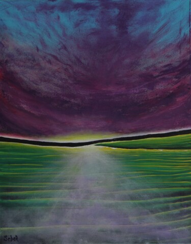 Painting titled "Black Forest" by Serguei Borodouline, Original Artwork, Acrylic
