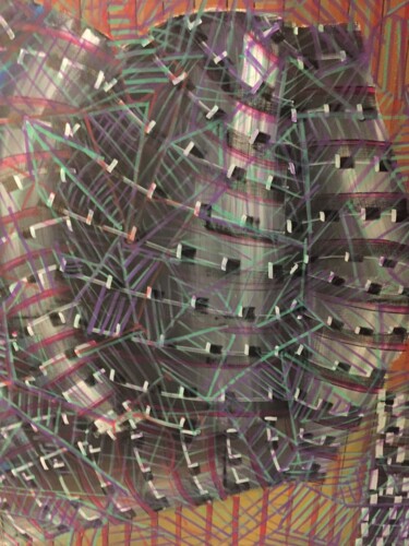 Pintura intitulada "1244/33" por Sever, Obras de arte originais, Acrílico