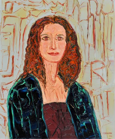 Peinture intitulée "portraits célébrité…" par Frederic Servian, Œuvre d'art originale, Huile