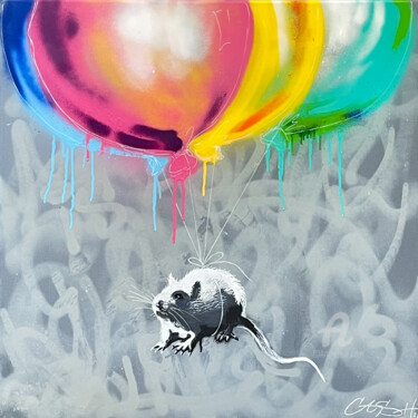Peinture intitulée "State of mind 21" par Cash, Œuvre d'art originale, Acrylique Monté sur Autre panneau rigide