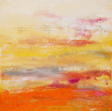 Pittura intitolato "Saltwater 4" da Hilary Winfield, Opera d'arte originale, Acrilico Montato su Telaio per barella in legno