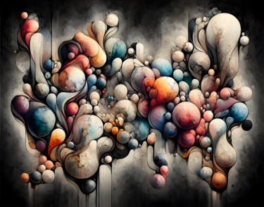 数字艺术 标题为“Fluid Dynamics in t…” 由Alberto Capitani, 原创艺术品, AI生成的图像