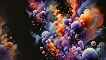 数字艺术 标题为“Cosmic Emergence in…” 由Alberto Capitani, 原创艺术品, AI生成的图像