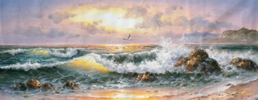 Painting titled "Spring Blossoms" by Angela Sardi, Original Artwork, Oil
