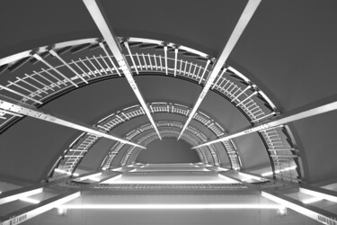 Fotografía titulada "space stairs" por Gilliard Bressan, Obra de arte original, Fotografía digital