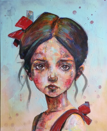 Peinture intitulée "La petite nièce" par Pascal Fairier, Œuvre d'art originale, Acrylique