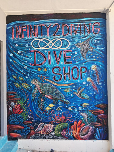 绘画 标题为“Infinity 2 Diving m…” 由Jessica Shilling, 原创艺术品, 丙烯