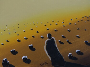 Peinture intitulée "Gabriel" par Serguei Borodouline, Œuvre d'art originale, Acrylique