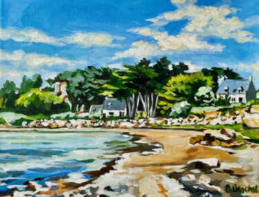 Peinture intitulée "Bretagne" par Pascal Brachet, Œuvre d'art originale, Acrylique