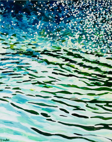 Peinture intitulée "Le bassin" par Pascal Brachet, Œuvre d'art originale, Acrylique