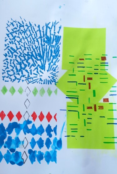 Collages intitulée "Udinese" par Ronnie Kolner, Œuvre d'art originale, Collages