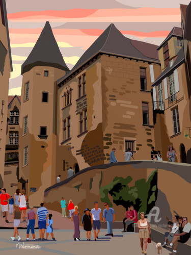 Digital Arts titled "2024-08-31 Périgord…" by Michel Normand, Original Artwork, Digital Painting