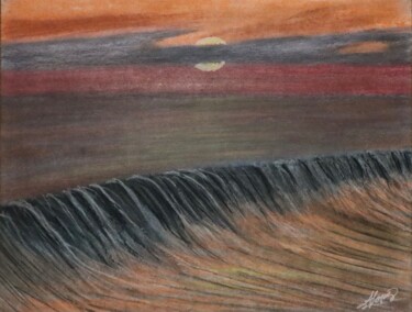 Disegno intitolato "Time 011" da Alicia Lopez, Opera d'arte originale, Pastello