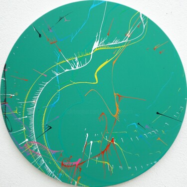 Splash 70 - großes Gemälde mit Anmut und Dynamik 绘画 标题为“Splash 70 - großes…” 由Mark Hellbusch, 原创艺术品, 漆 安装在木质担架架上
