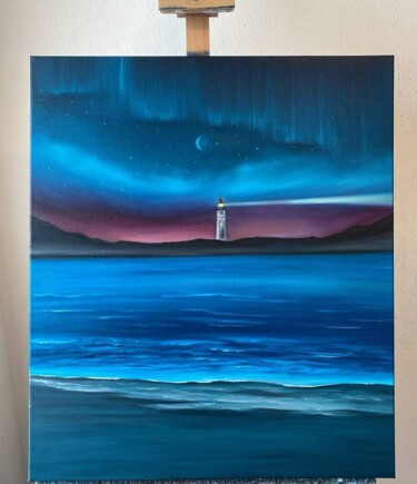 Peinture intitulée "Lighthouse" par Diana Gukepsheva, Œuvre d'art originale, Huile