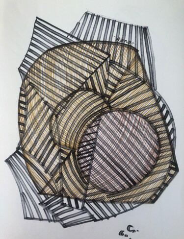 Drawing titled "Signum 24" by Sever, Original Artwork, Marker