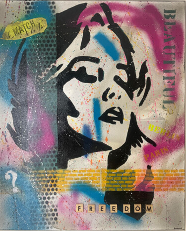 Peinture intitulée "FREEDOM" par Rouroune, Œuvre d'art originale, Acrylique Monté sur Châssis en bois