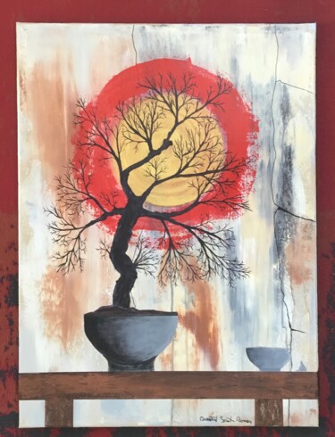 Peinture intitulée "Wabi Sabi 3" par Quentin Saint Roman, Œuvre d'art originale, Acrylique