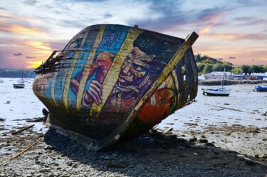 Mémoire de pêcheur 3 Fotografia intitolato "Mémoire de pêcheur 3" da Guy Griffoul, Opera d'arte originale, Fotografia digitale