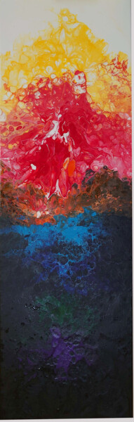 Peinture intitulée "écho antagoniste" par Leeroy Champigny, Œuvre d'art originale, Acrylique
