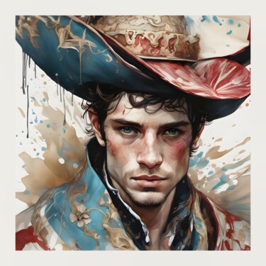 Digital Arts titled "The Bullfighter" by Daniel Arrhakis, Original Artwork, AI generated image