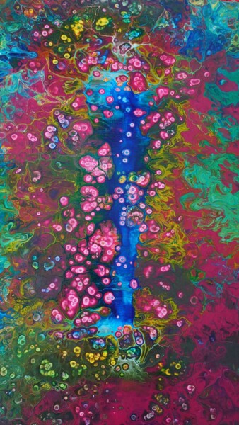 Peinture intitulée "Açores" par Leeroy Champigny, Œuvre d'art originale, Acrylique