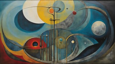 Digital Arts titled "New Frontier 1" by Solomon Walker, Original Artwork, Digital Painting